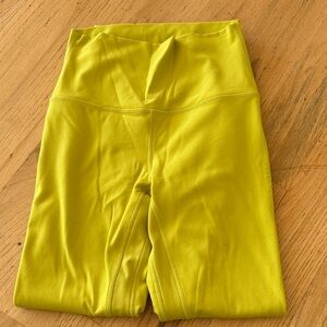 Greenish yellow Lululemon Leggings 4 (xs)